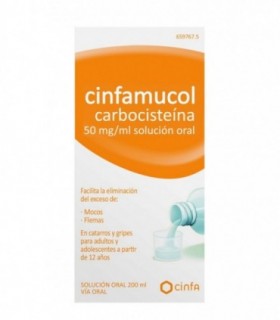 CINFAMUCOL CARBOCISTEINA 50 MG/ML SOLUCION ORAL