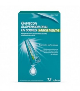 GAVISCON 12 SOBRES SUSPENSION ORAL 10 ml (SABOR