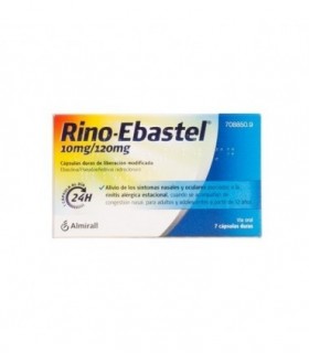 RINO-EBASTEL 10 mg/120 mg 7 CAPSULAS LIBERACION