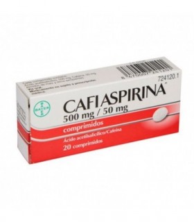 CAFIASPIRINA 500 mg/50 mg 20 COMPRIMIDOS